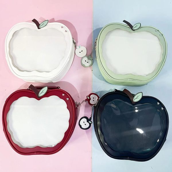 Apple Ita Bag with Included Insert for Pin Display — ita bag insert with clear display window