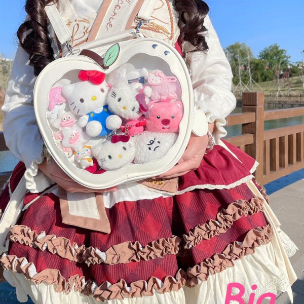 Apple Ita Bag with Included Insert for Pin Display — ita bag insert detail view
