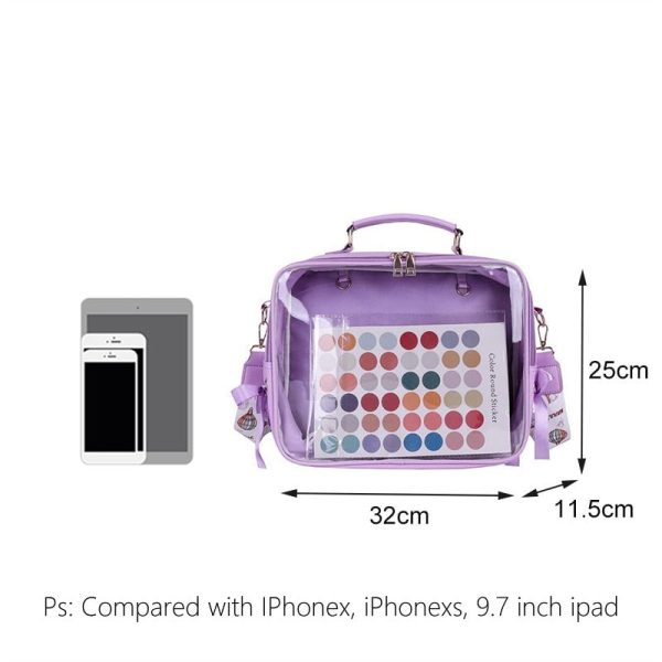 Black Ita Backpack for Plushies and Pins — ita backpack detail view