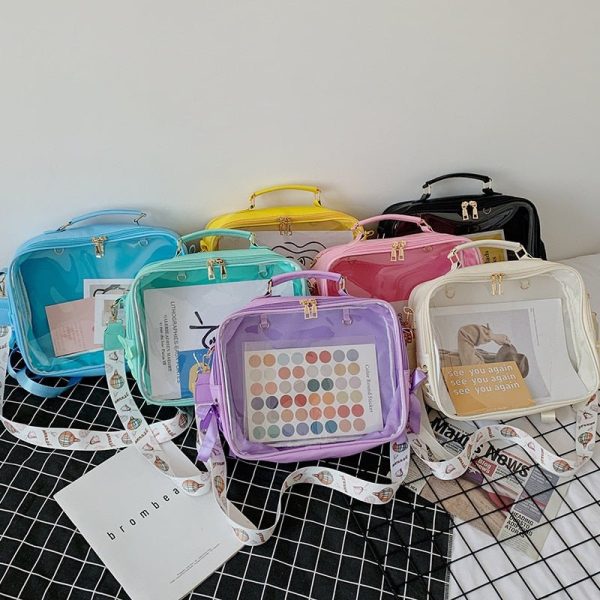 Black Ita Backpack for Plushies and Pins — ita backpack detail view