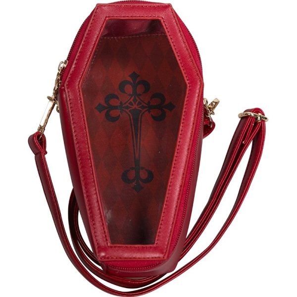 Black Ita Bag with Clear Window for Pin Display — ita bag detail view