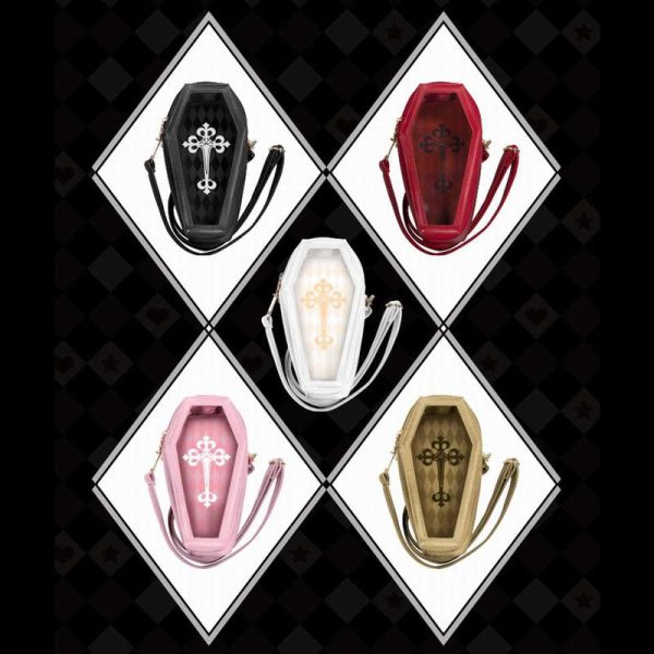 Black Ita Bag with Clear Window for Pin Display — ita bag detail view