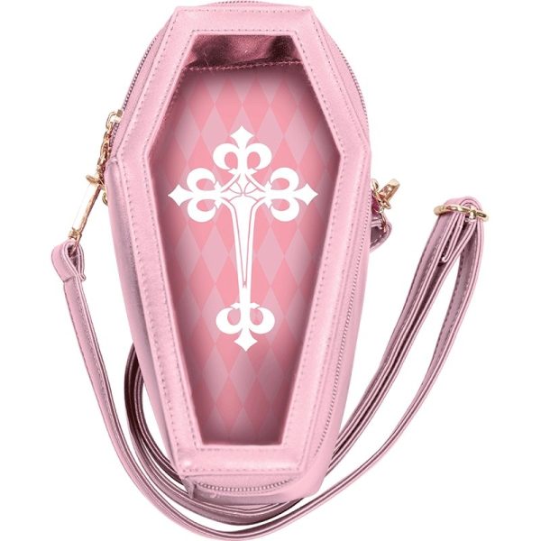 Black Ita Bag with Clear Window for Pin Display — ita bag detail view