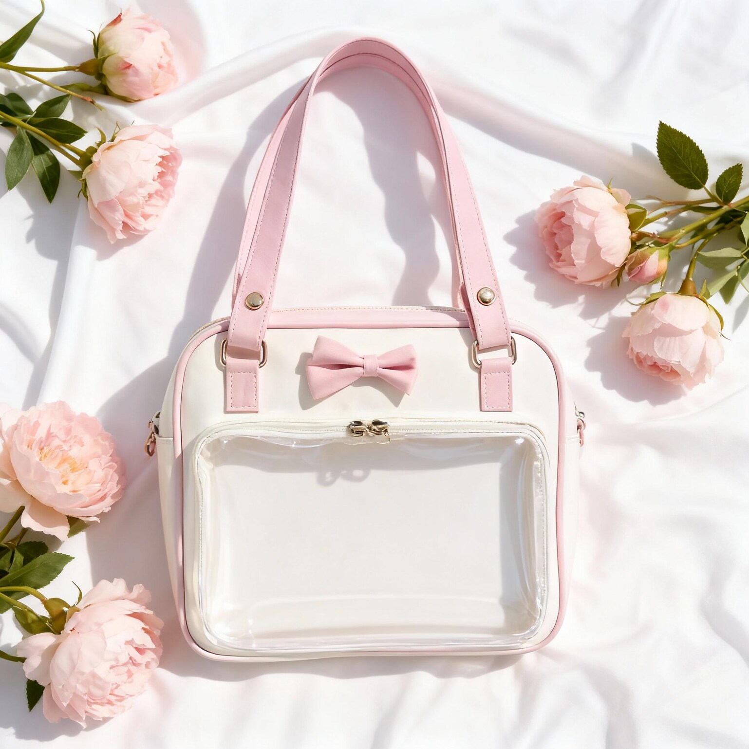 Black Kawaii Ita Handbag for Pin Display Black Kawaii Ita Handbag for Pin Display — ita bag detail view