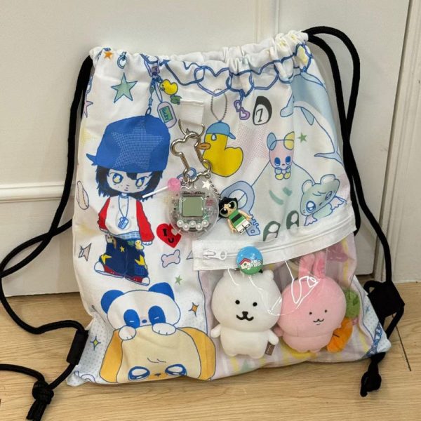 Black Ring Canvas — ita bag detail view