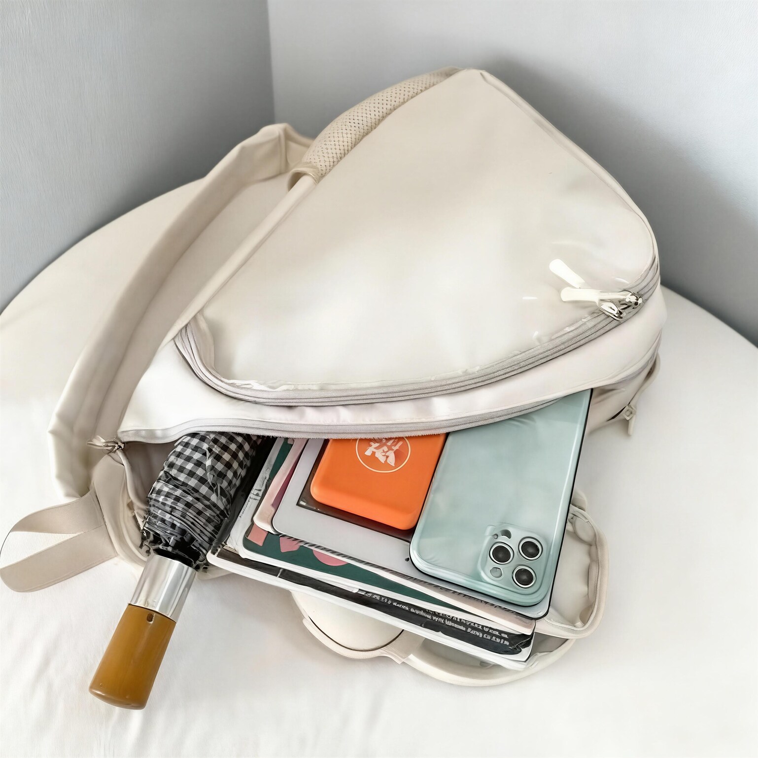 Black Y2K Ita Crossbody Bag for Plushies and Pins Black Y2K Ita Crossbody Bag for Plushies and Pins — crossbody ita bag detail view