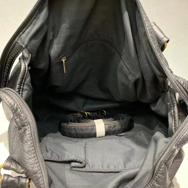 Black Y2K Vintage Crossbody Bag for Pin Display — crossbody ita bag detail view