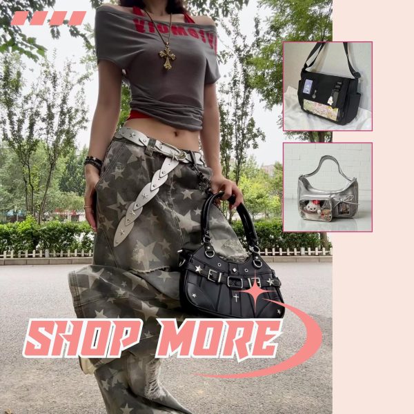 Black Y2K Vintage Crossbody Bag for Pin Display — crossbody ita bag detail view