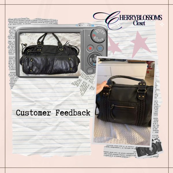 Black Y2K Vintage Crossbody Bag for Pin Display — crossbody ita bag detail view