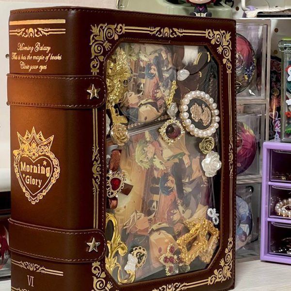 Book Convertible Ita Bag for Plushies and Pins — ita bag insert detail view