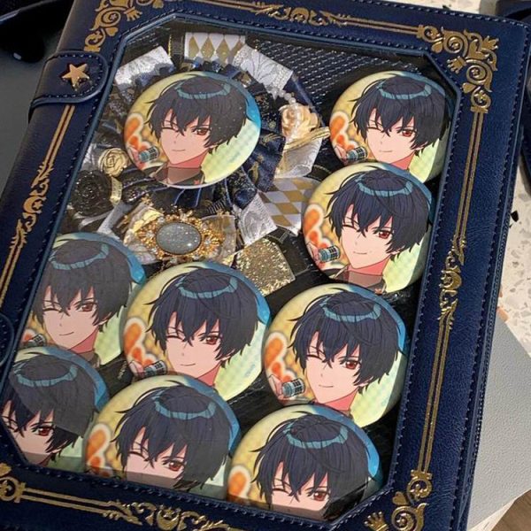 Book Convertible Ita Bag for Plushies and Pins — ita bag insert detail view