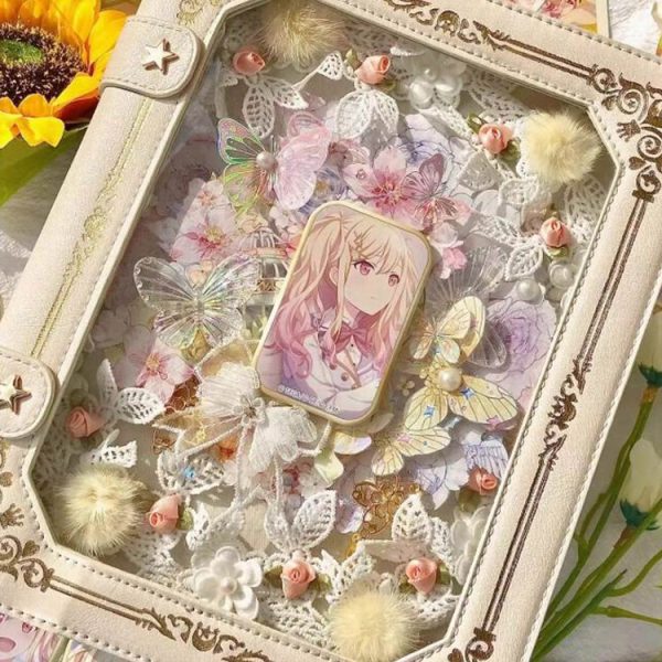 Book Convertible Ita Bag for Plushies and Pins — ita bag insert detail view