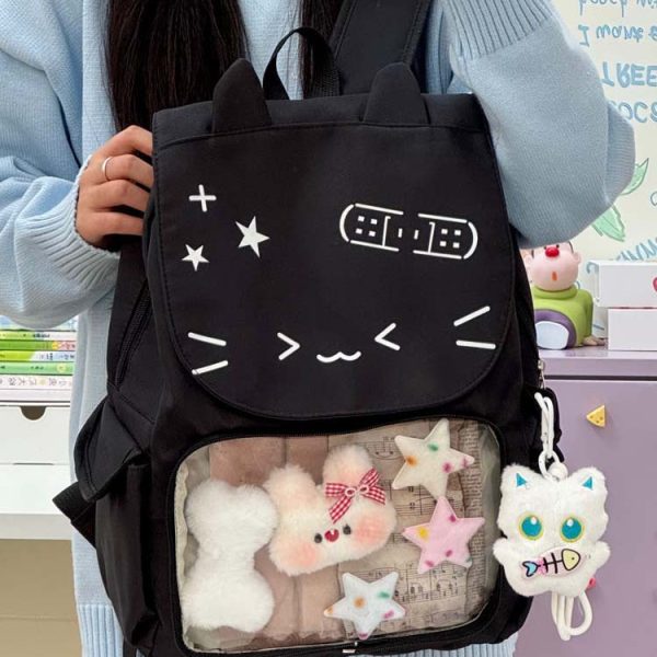 Cat Ita Backpack for Pin Display — ita backpack detail view