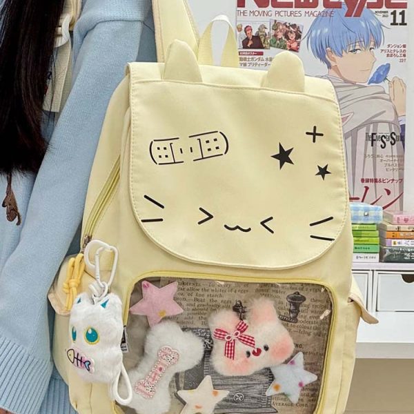 Cat Ita Backpack for Pin Display — ita backpack detail view