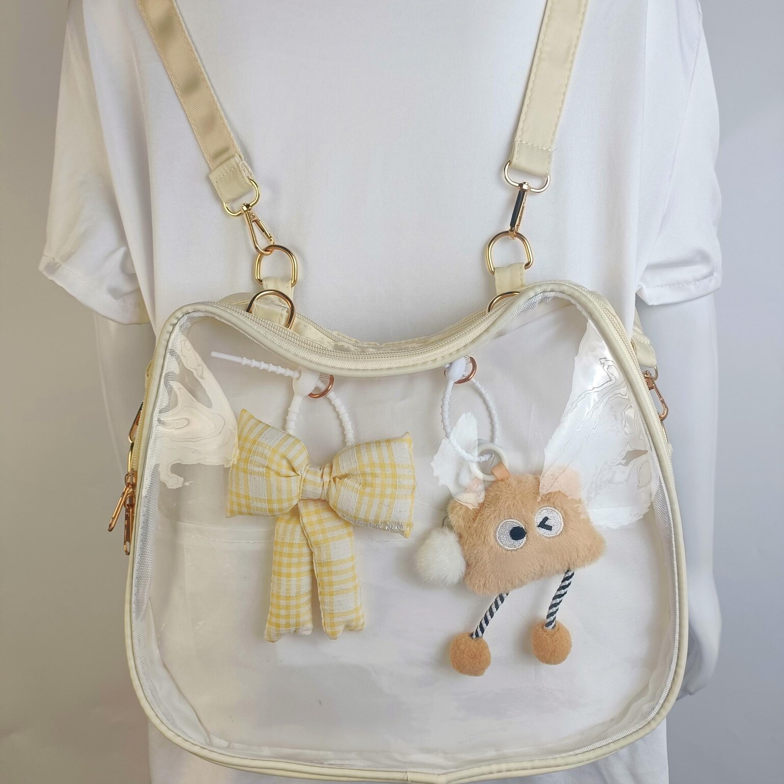 Cat Ita Backpack with Clear Window and Included Insert for Plushies and Pins Cat Ita Backpack with Clear Window and Included Insert for Plushies and Pins — ita backpack detail view