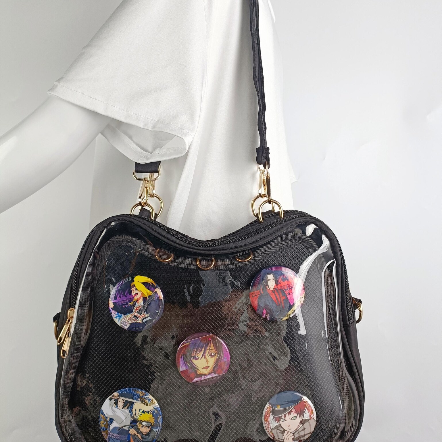 Cat Ita Backpack with Clear Window and Included Insert for Plushies and Pins Cat Ita Backpack with Clear Window and Included Insert for Plushies and Pins — ita backpack detail view