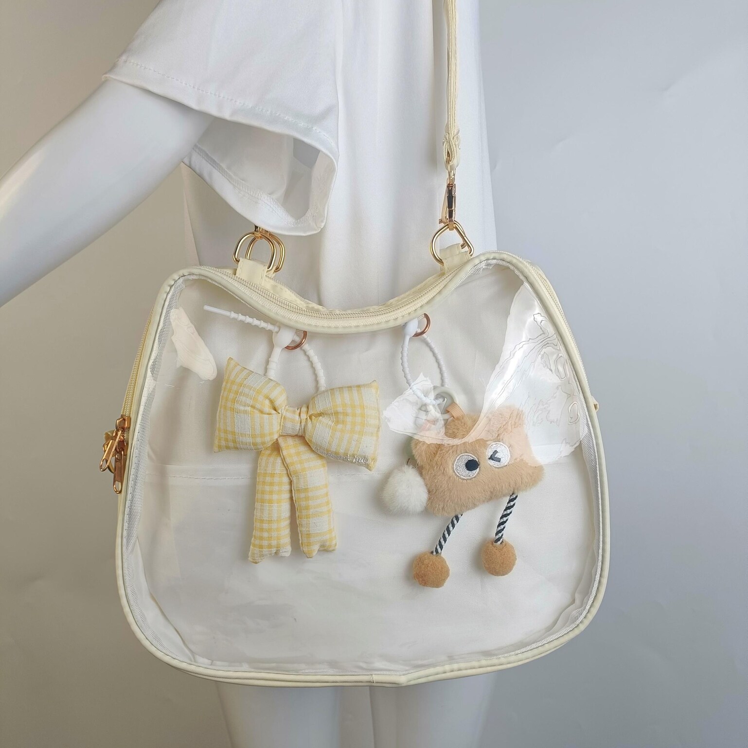 Cat Ita Backpack with Clear Window and Included Insert for Plushies and Pins Cat Ita Backpack with Clear Window and Included Insert for Plushies and Pins — ita backpack detail view