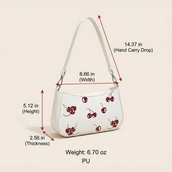 Cherry Shoulder Bag — crossbody ita bag detail view