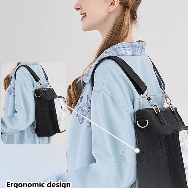 Convertible Ita Bag for Pin Display — ita bag detail view