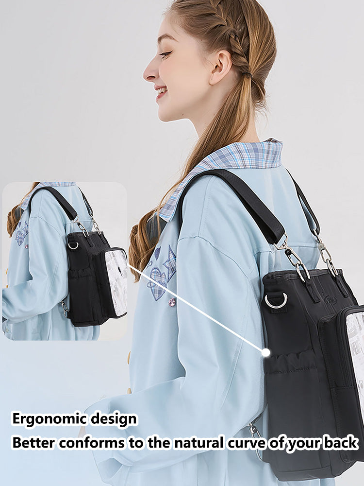 Convertible Ita Bag for Pin Display Convertible Ita Bag for Pin Display — ita bag detail view