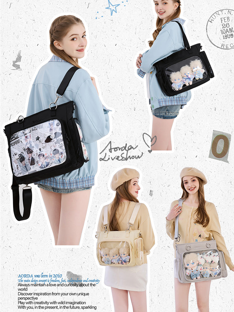 Convertible Ita Bag for Pin Display Convertible Ita Bag for Pin Display — ita bag detail view