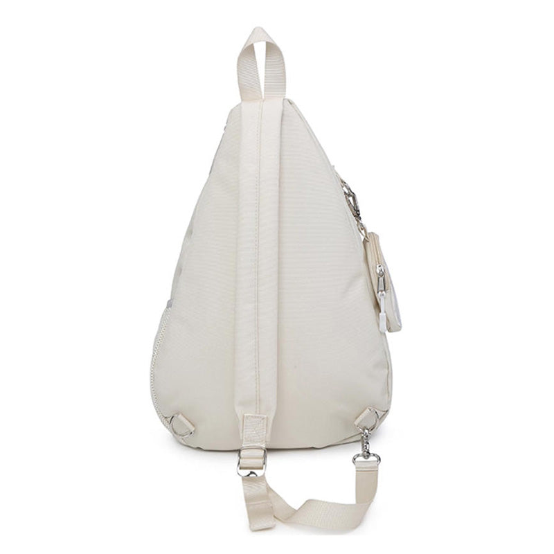 Convertible Ita Bag with Clear Window for Pin Display Convertible Ita Bag with Clear Window for Pin Display — ita bag detail view