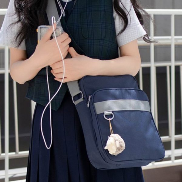 Crossbody Bag for Plushies and Pins — crossbody ita bag detail view