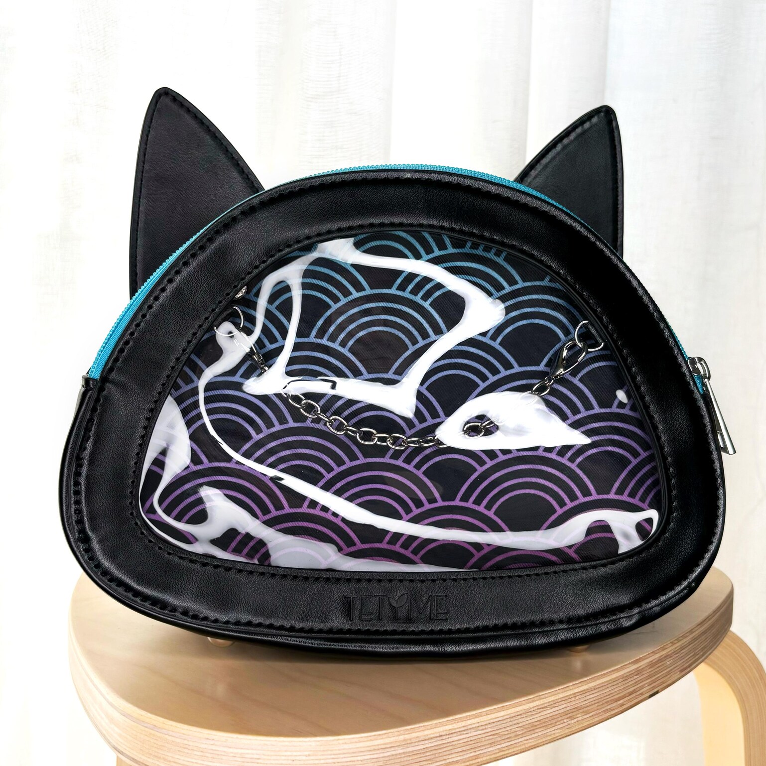 Gold Ita Bag with Clear Window Gold Ita Bag with Clear Window — ita bag detail view