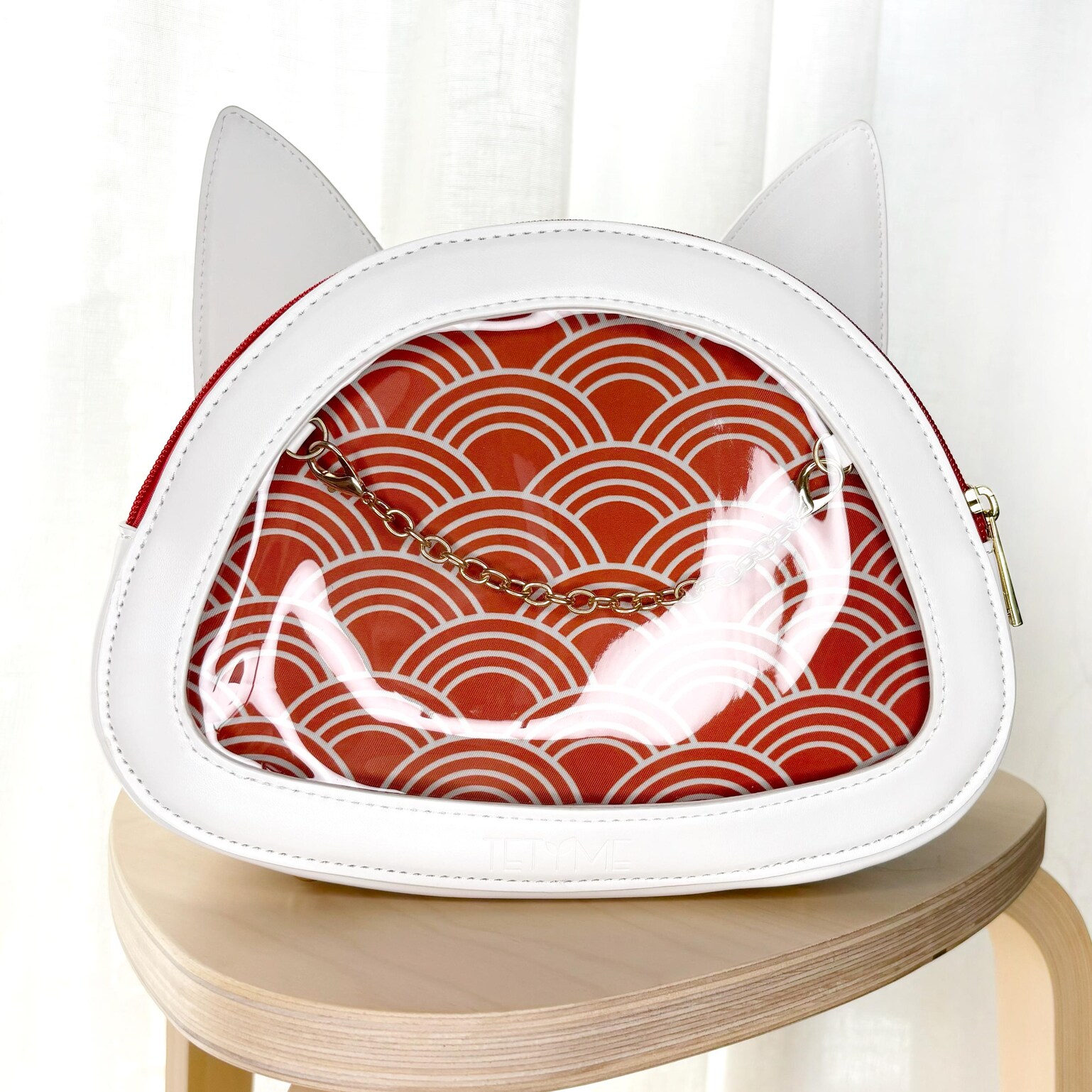Gold Ita Bag with Clear Window Gold Ita Bag with Clear Window — ita bag detail view
