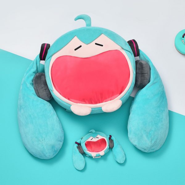 Green Kawaii Ita Backpack with Clear Window for Pin Display — ita backpack detail view
