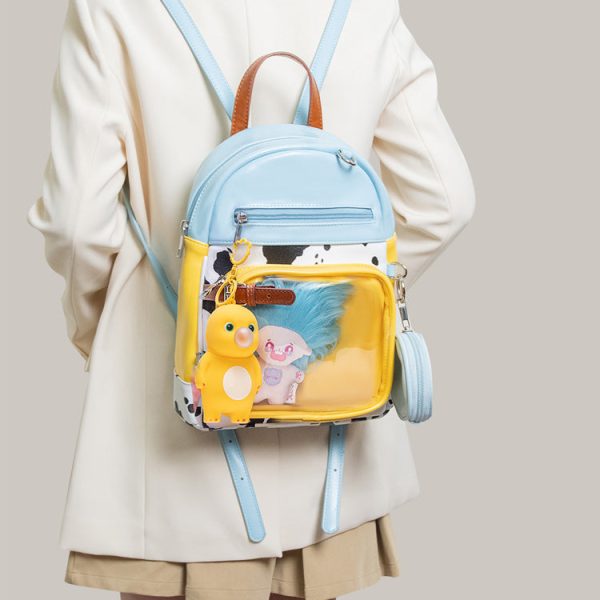 Ita Backpack for Pin Display — ita backpack with clear display window