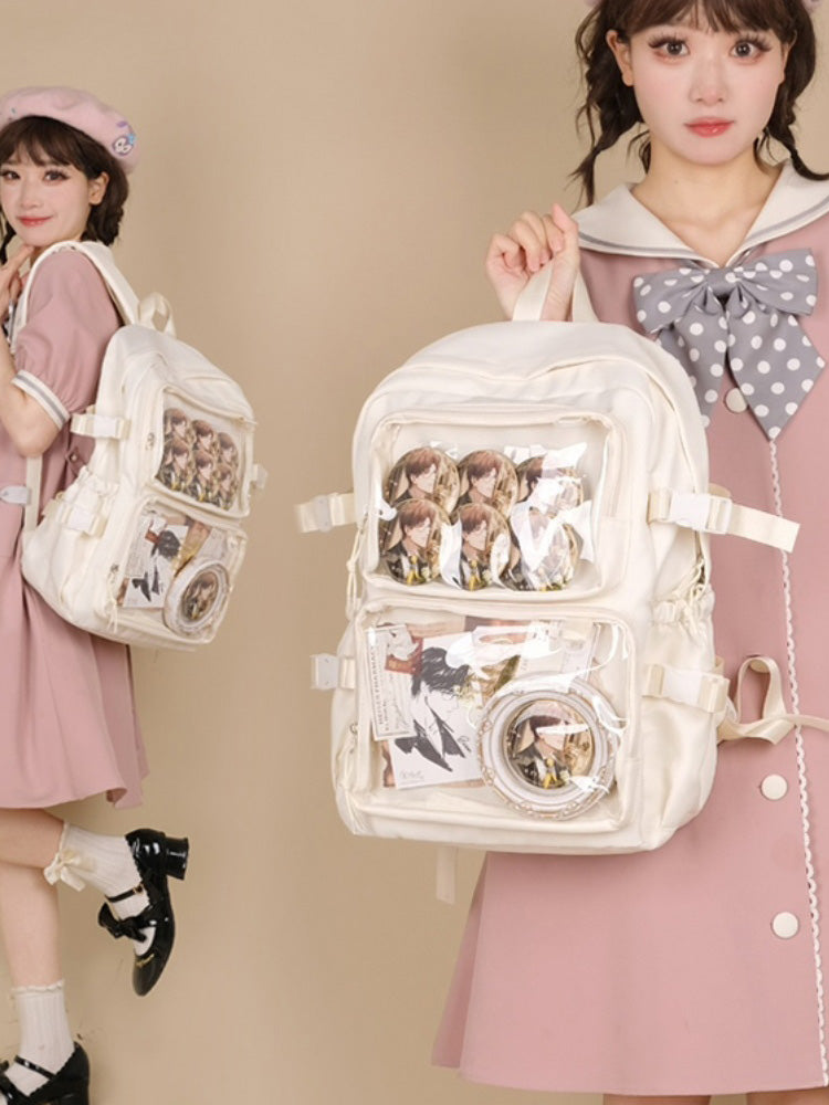 Ita Backpack with Clear Window and Included Insert for Pin Display Ita Backpack with Clear Window and Included Insert for Pin Display — ita backpack detail view