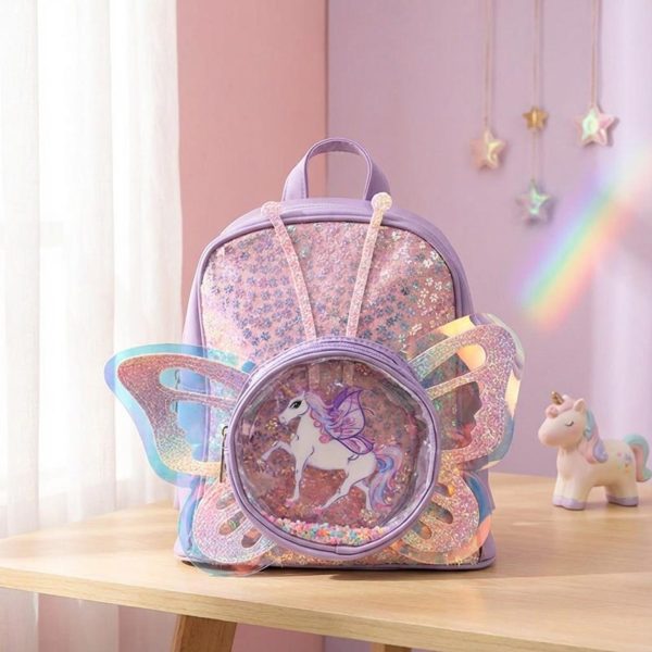 Ita Backpack with Clear Window for Photocards and Pins — ita backpack detail view