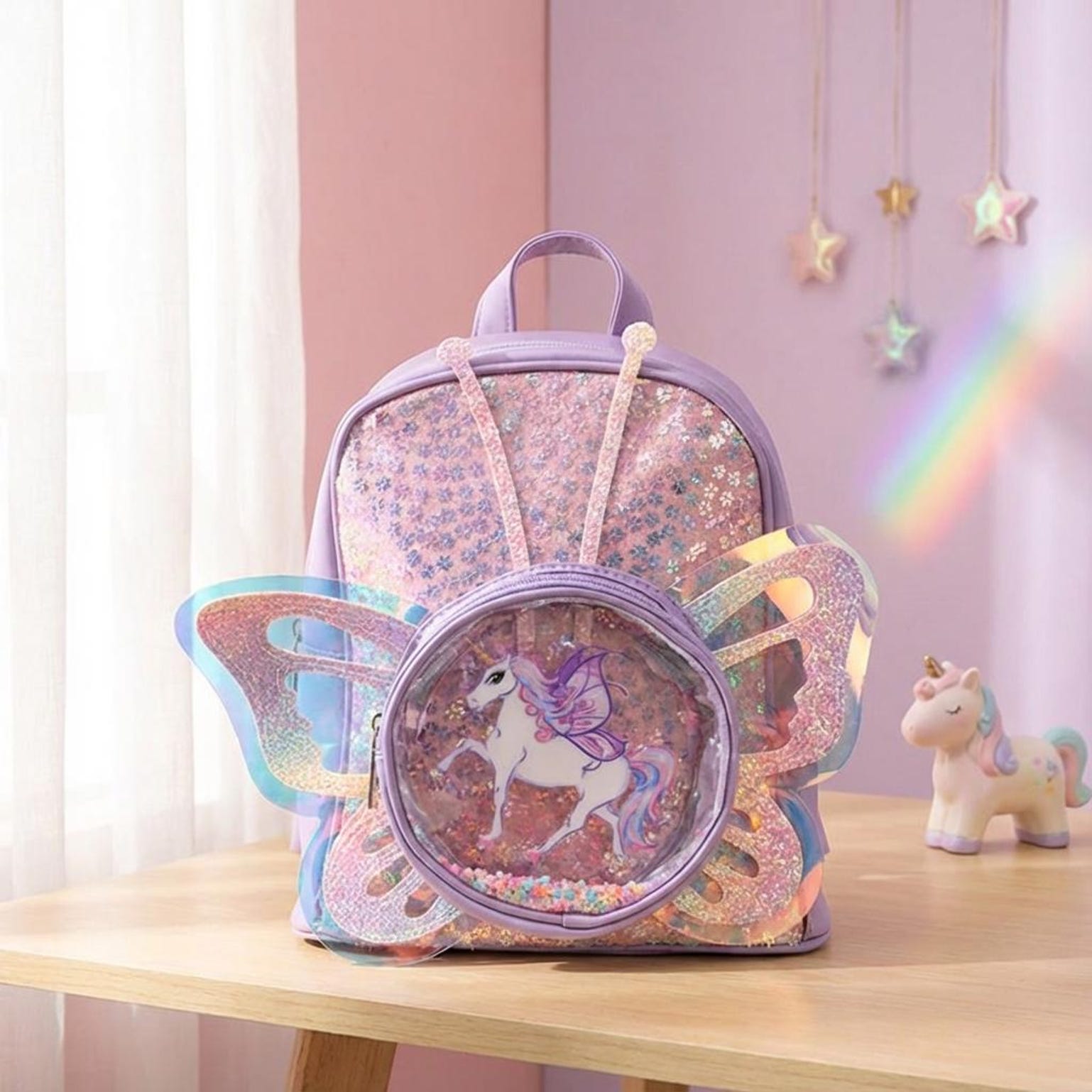 Ita Backpack with Clear Window for Photocards and Pins Ita Backpack with Clear Window for Photocards and Pins — ita backpack detail view