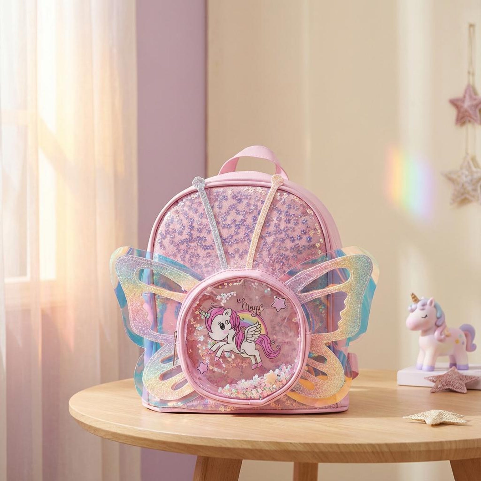 Ita Backpack with Clear Window for Photocards and Pins Ita Backpack with Clear Window for Photocards and Pins — ita backpack detail view