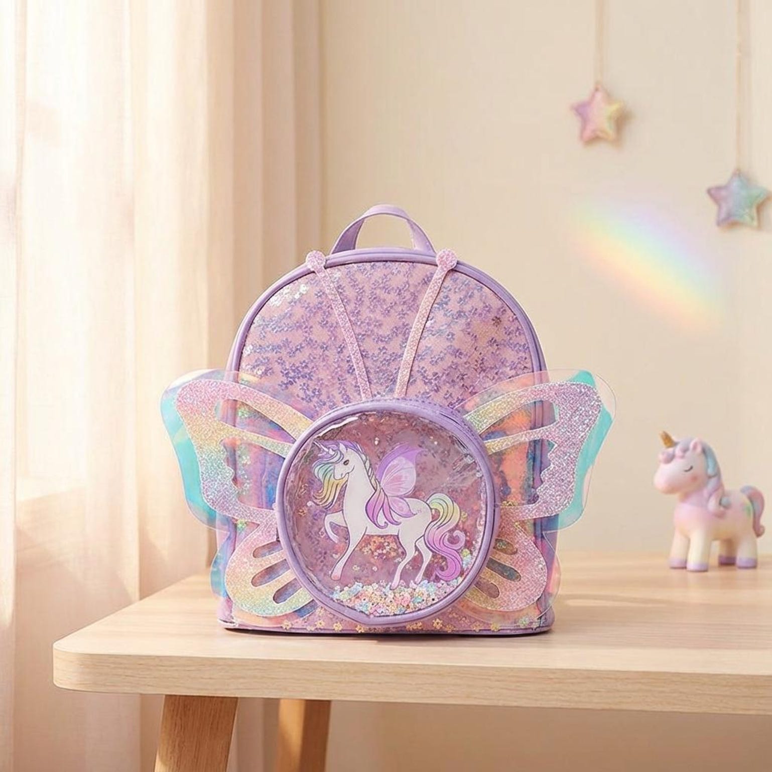 Ita Backpack with Clear Window for Photocards and Pins Ita Backpack with Clear Window for Photocards and Pins — ita backpack detail view