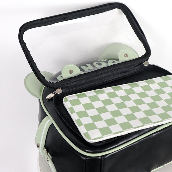 Ita Backpack with Clear Window for Pin Display — ita backpack detail view