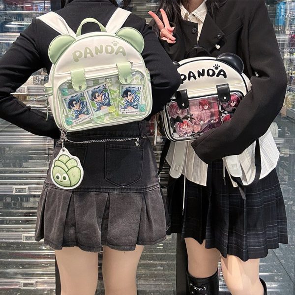Ita Backpack with Clear Window for Pin Display — ita backpack detail view