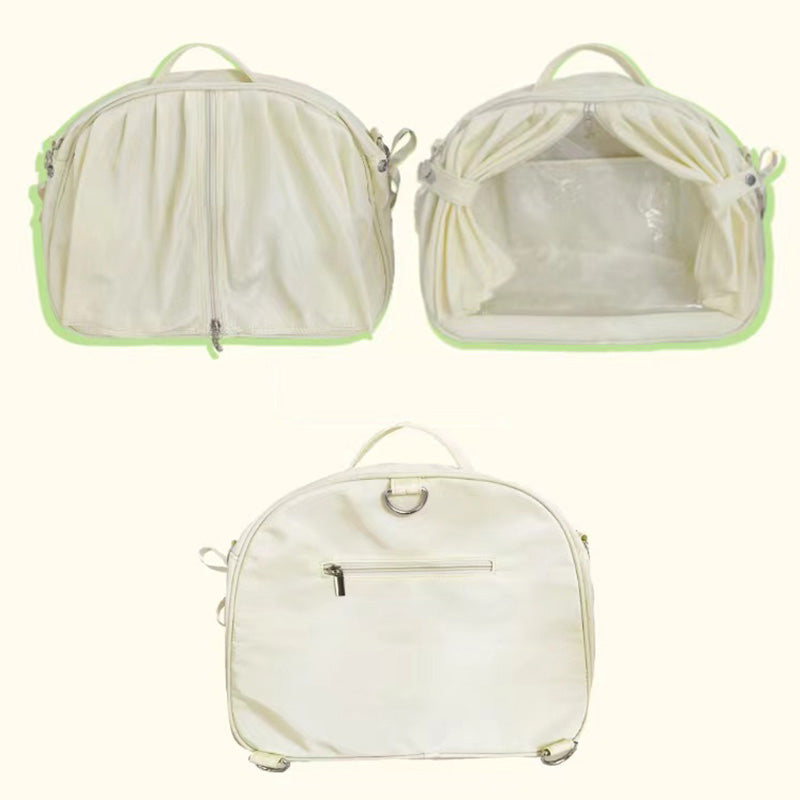 Ita Backpack with Clear Window for Plushies and Pins Ita Backpack with Clear Window for Plushies and Pins — ita backpack detail view