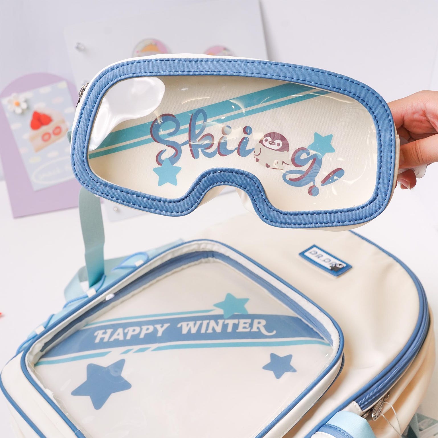 Ita Backpack with Clear Window for Plushies and Pins Ita Backpack with Clear Window for Plushies and Pins — ita backpack detail view