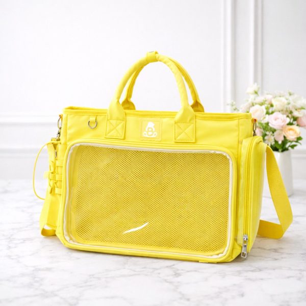 Ita Backpack with Clear Window for Plushies and Pins — ita backpack detail view