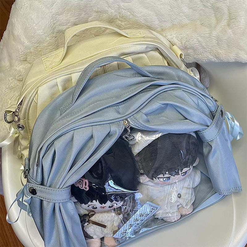 Ita Backpack with Clear Window for Plushies and Pins Ita Backpack with Clear Window for Plushies and Pins — ita backpack detail view