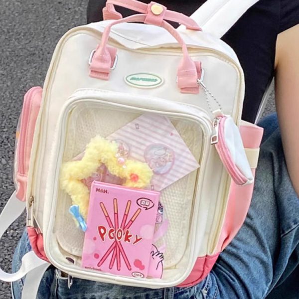 Ita Backpack with Clear Window for Plushies and Pins — ita backpack with clear display window