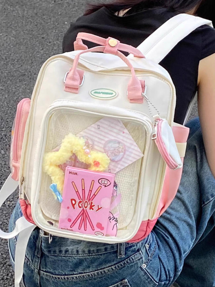 Ita Backpack with Clear Window for Plushies and Pins Ita Backpack with Clear Window for Plushies and Pins — ita backpack with clear display window