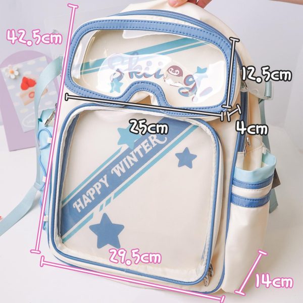 Ita Backpack with Clear Window for Plushies and Pins — ita backpack detail view