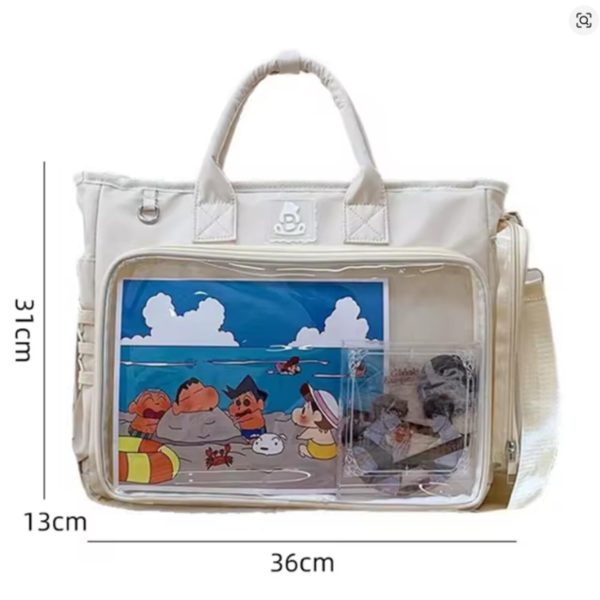 Ita Backpack with Clear Window for Plushies and Pins — ita backpack detail view