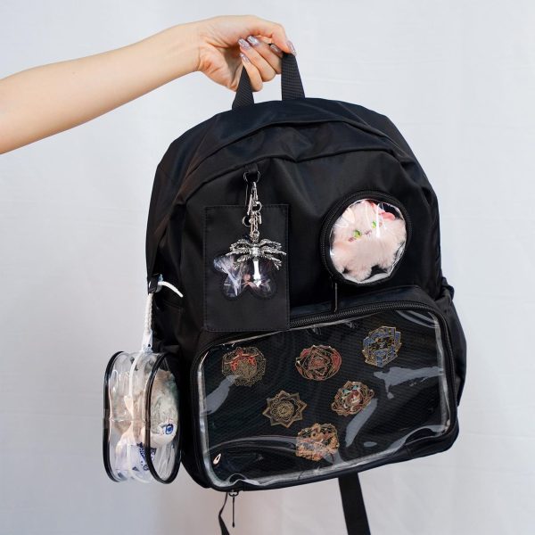 Ita Backpack with Clear Window for Plushies and Pins — ita backpack detail view