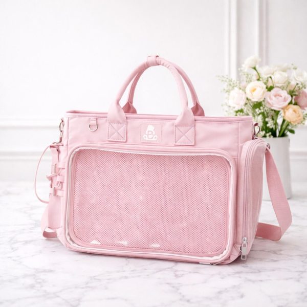 Ita Backpack with Clear Window for Plushies and Pins — ita backpack detail view