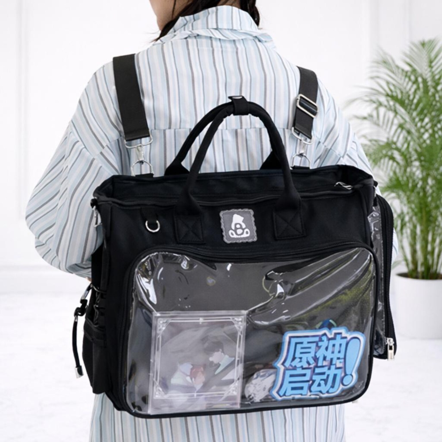 Ita Backpack with Clear Window for Plushies and Pins Ita Backpack with Clear Window for Plushies and Pins — ita backpack detail view