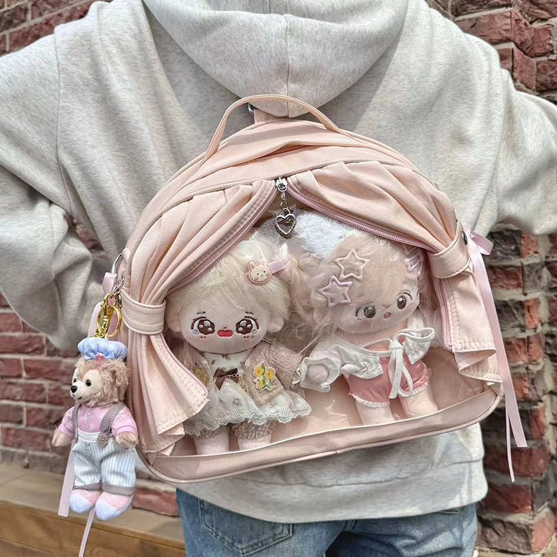 Ita Backpack with Clear Window for Plushies and Pins Ita Backpack with Clear Window for Plushies and Pins — ita backpack detail view